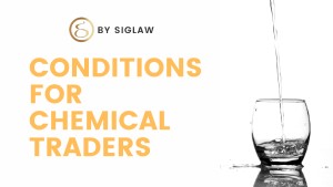 Conditions for chemical traders
