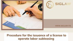 Procedure for the issuance of a license to operate labor subleasing