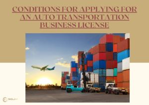 Conditions for applying for an auto transportation business license
