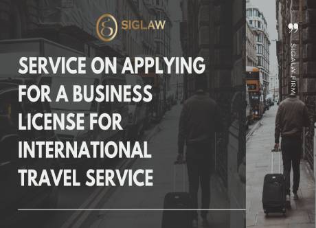 Provide consultation on  applying for a business license for international travel service
