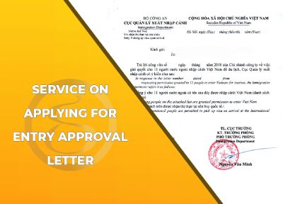 Provide consultation on applying for entry approval Letter
